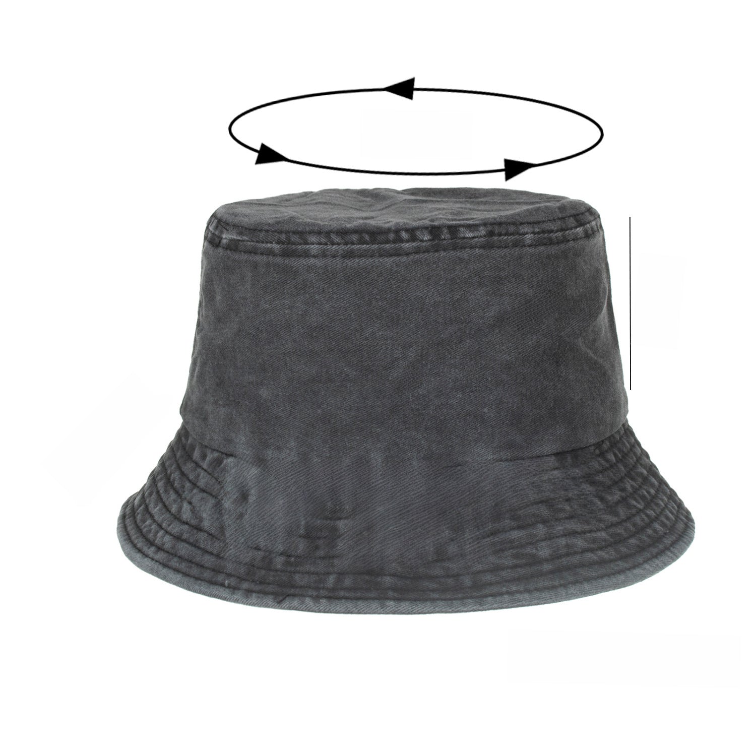 Wholesale Washable sun protection bucket hat with wide brim